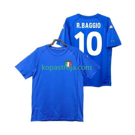 Billiga Fotbollströjor Italien Roberto Baggio 10 2000 Retro Hemma tröja Kortärmad